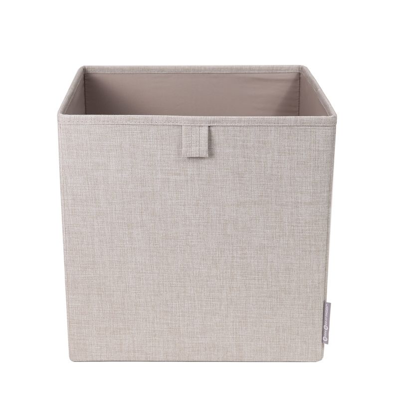 Bigso Box of Sweden Cube Storage Bin Knock Down Beige