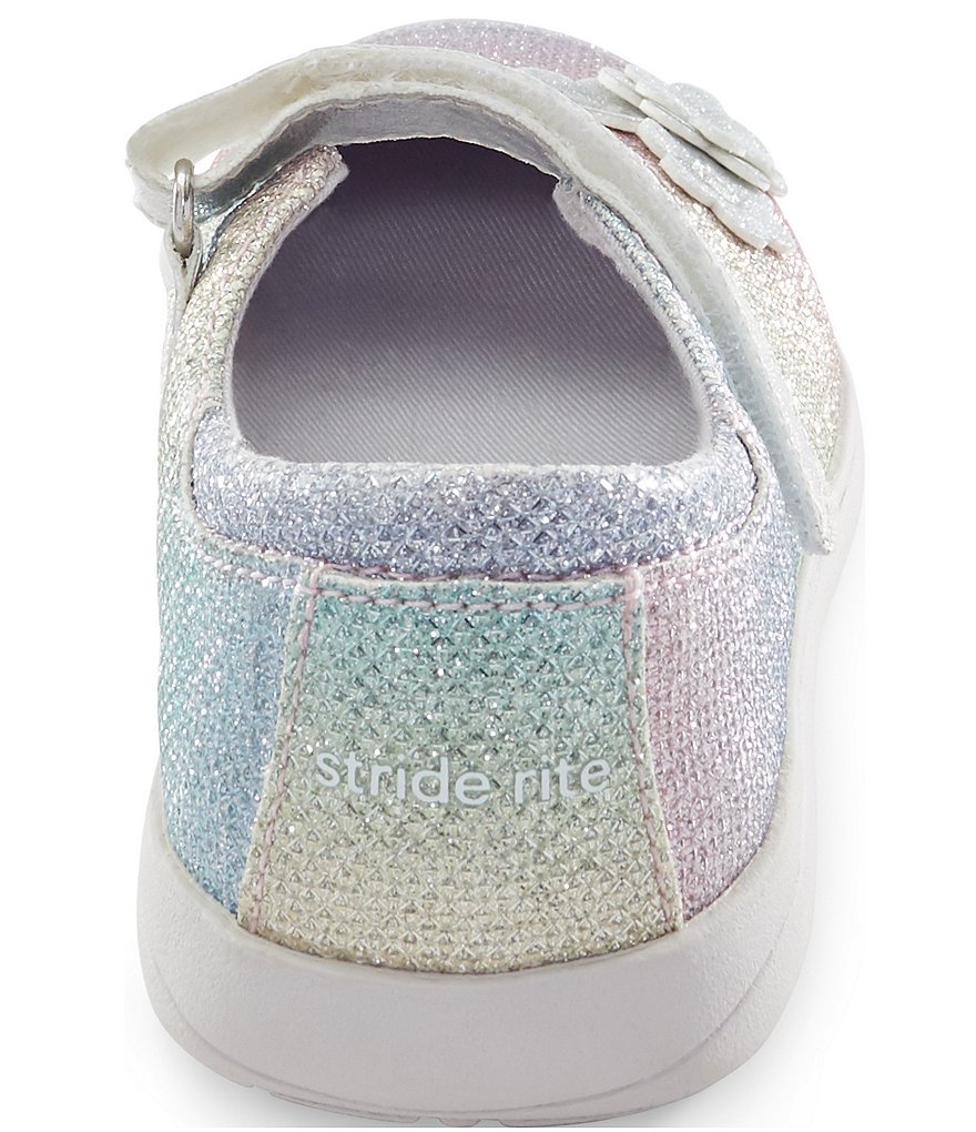 Stride Rite Girl's Holly SR Flower Detail Sparkle Mary Janes (Youth)