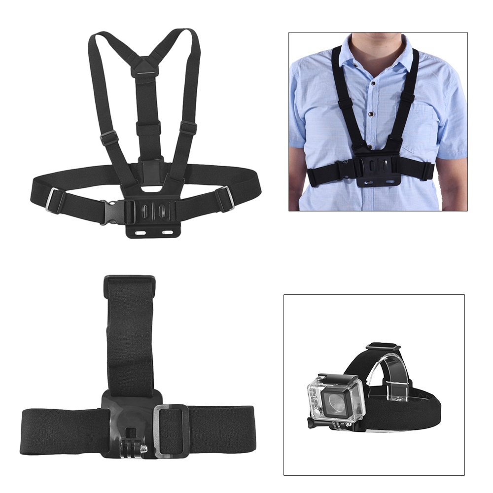 Andoer 7 In 1 Outdoor Sports Action Camera Accessories Mount Kit for GoPro 7 Hero 6/5 Xiaomi Yi SJCAM AKASO EK7000 Brave 4 CAMPARK DBPOWER Sport Cameras