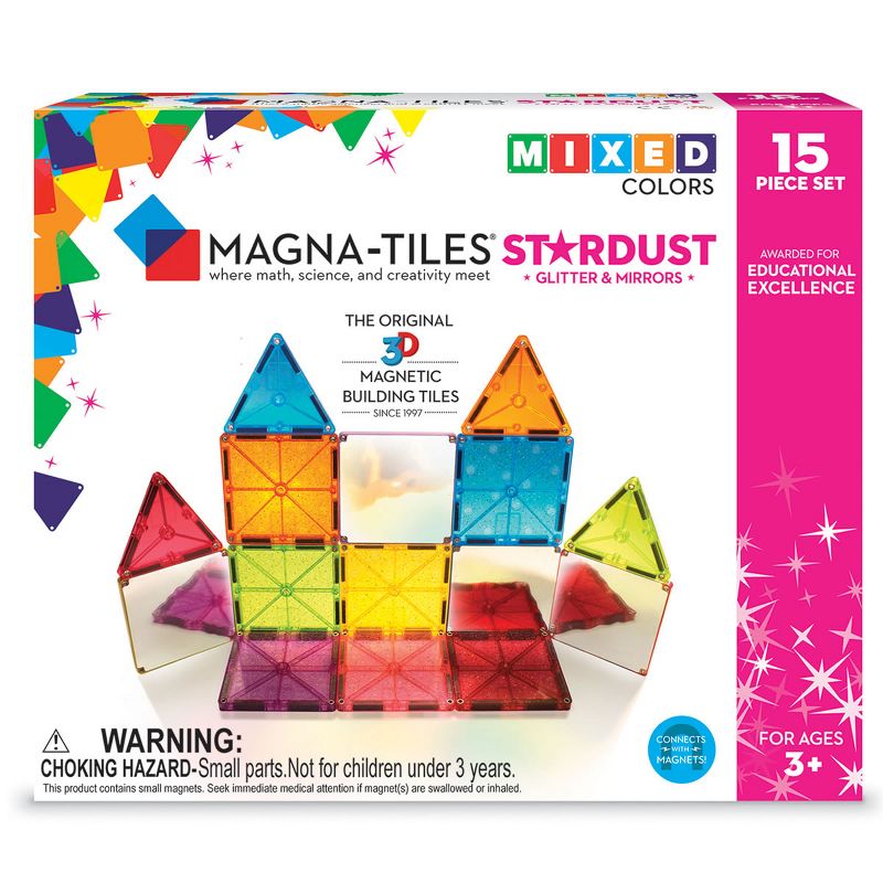 Valtech Company Magna-Tiles Stardust Set - 15 Pcs