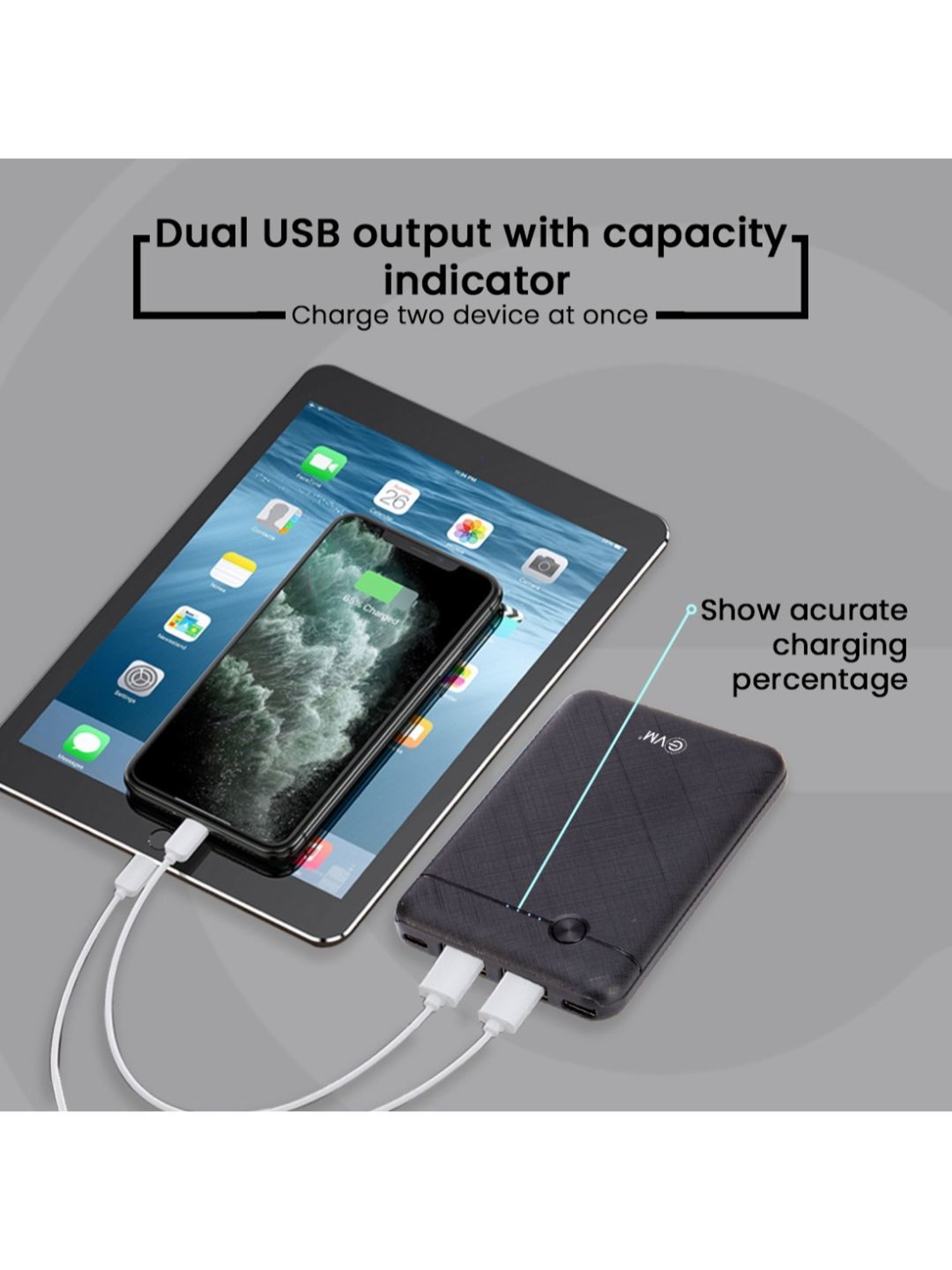 EVM P0210 Ennano Power Bank 5000mah (Black)