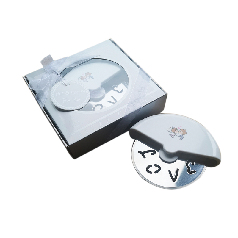 Pack Of 10 Piece Wedding Party Favor Pizza Cutter Wheels, Practical Kitchen Gift Pizza Knife Slicers