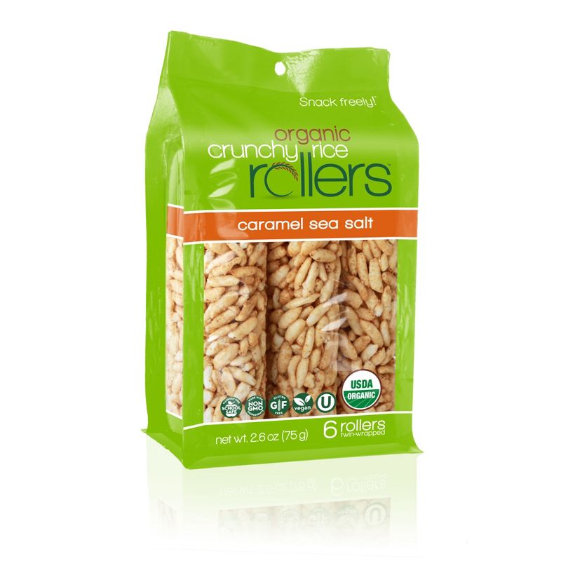 Bamboo Lane Caramel Sea Salt Crunchy Rice Rollers - 2.6oz