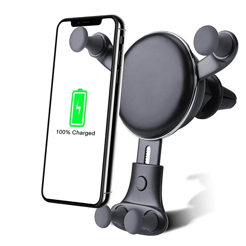 car Charger MountAdjustable BracketGravity SystemFast ChargingCompatible with iPhone Xs MaxXSXXR 8 Plus 8 Samsung Galaxy Fold S9 S9+ S8 S8+ S7 Edge S7 S6 Edge+