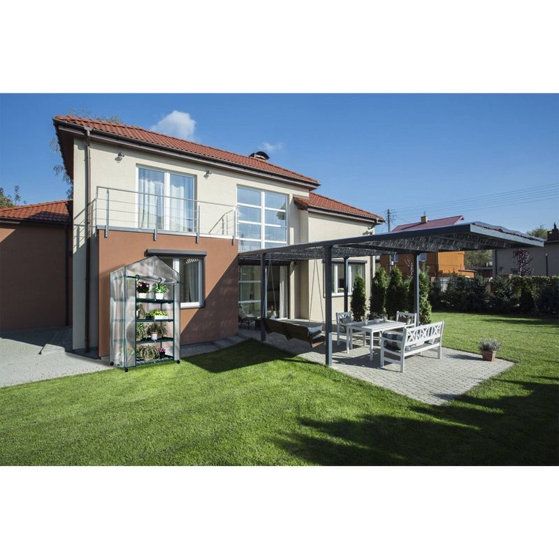 6' x 8' x 7' Nature Greenhouse Forest Green - Palram