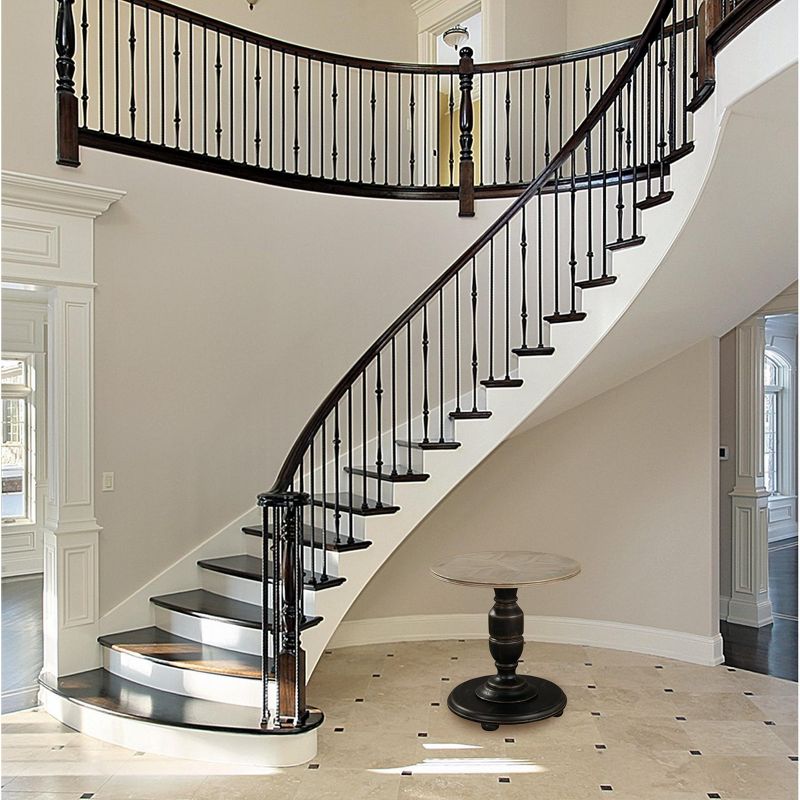 Hekman 27843 Round Pedestal End Table Special Reserve