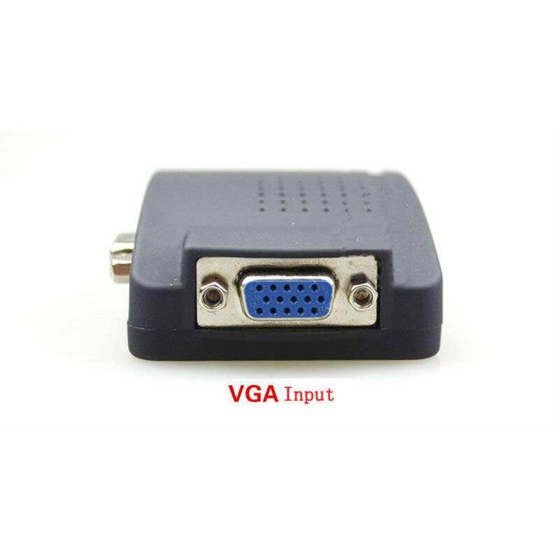 PC Laptop Composite Video TV RCA Composite S-Video AV In to PC VGA LCD Out Converter Adapter Switch Box