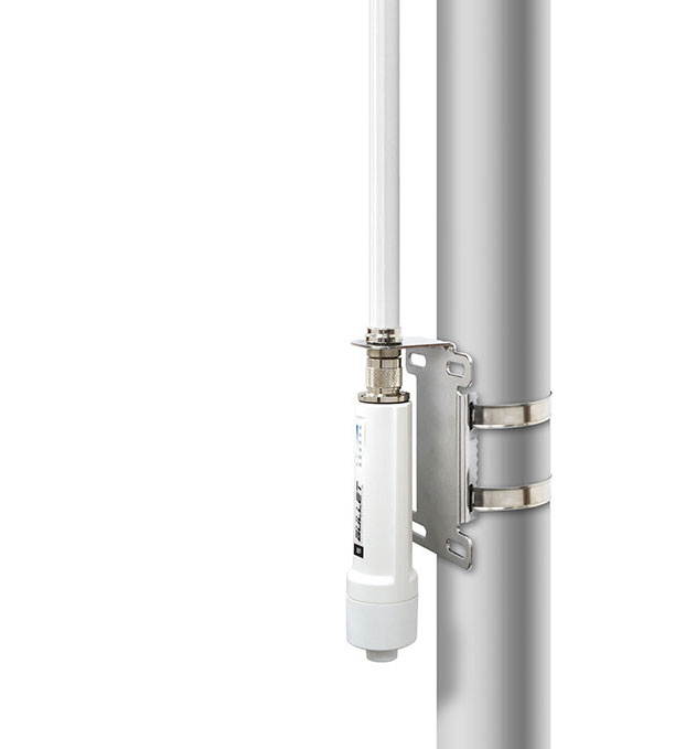 Alfa 9 dBi AOA-2409N outdoor Wi-Fi omni-directional antenna + mount bracket kit