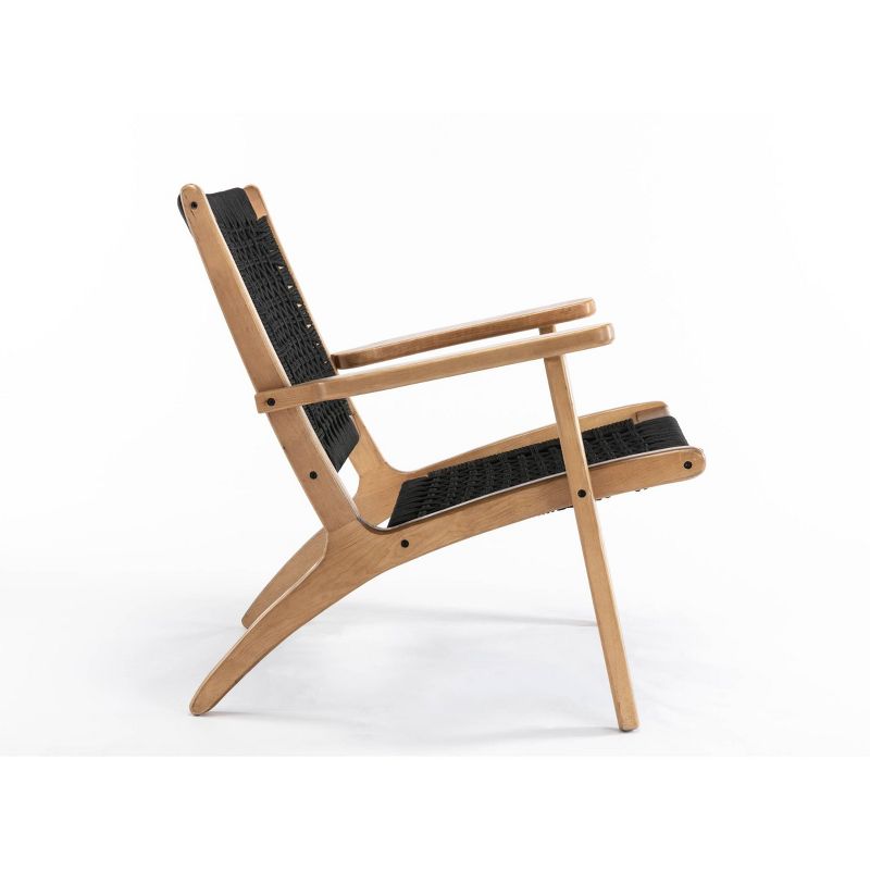 Harrison Woven Armchair Black & Oak - Boraam