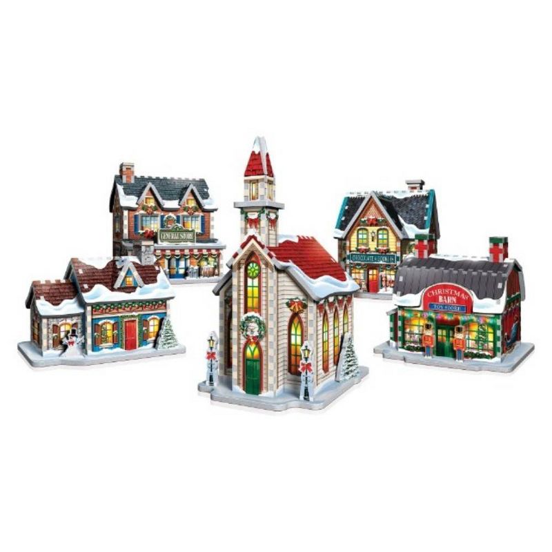 Wrebbit The Christmas Village 3D Panel Puzzle 116pc