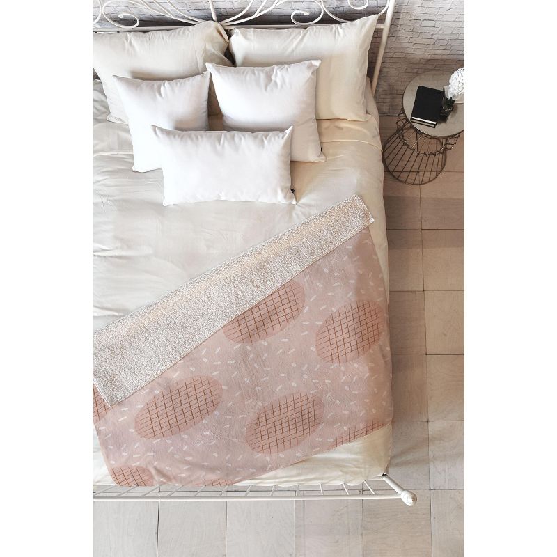 Hello Twiggs Terracotta Cookies Sherpa Fleece Blanket - Deny Designs