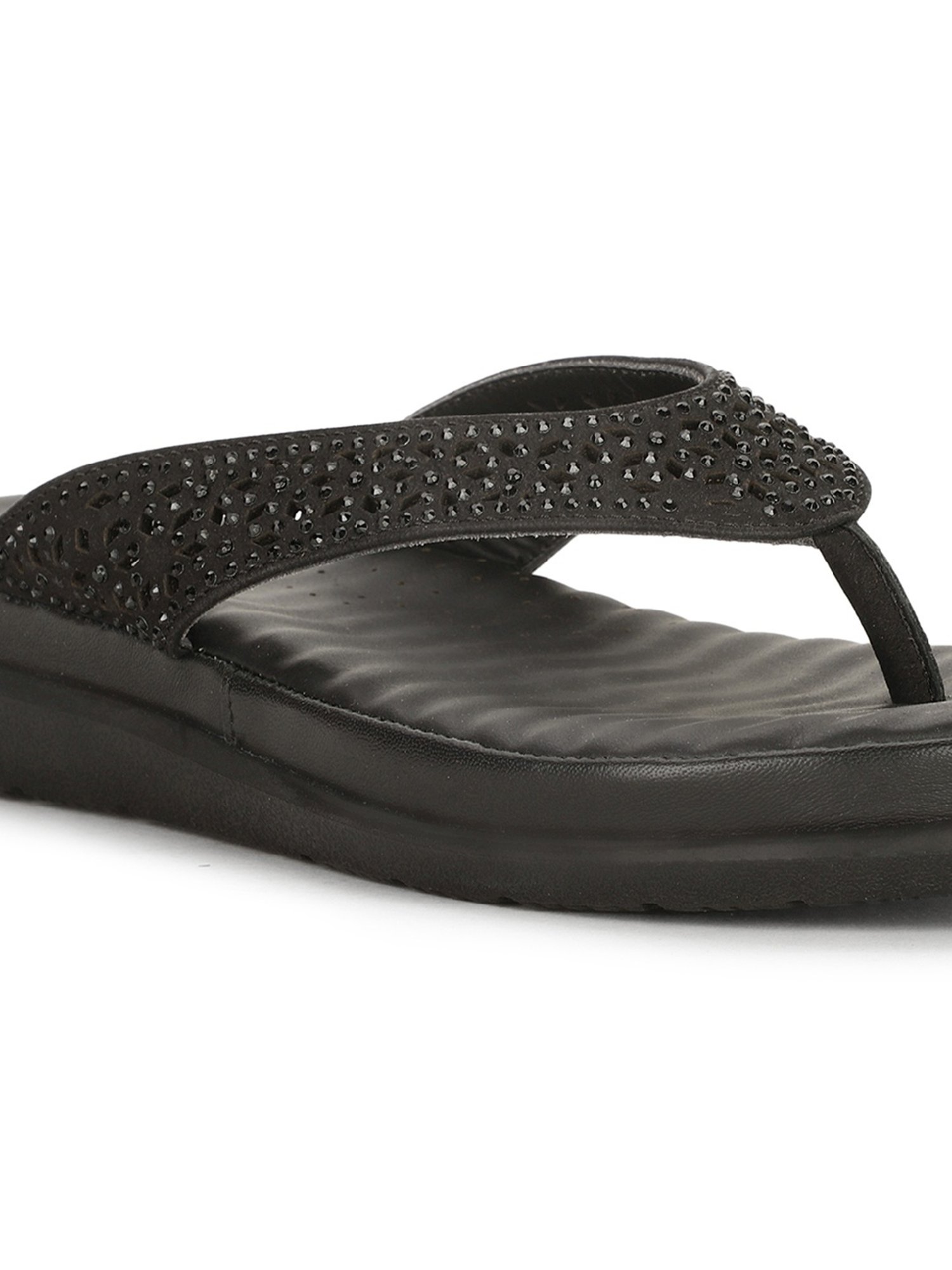 Scholl by Bata Women's Black Thong Sandals