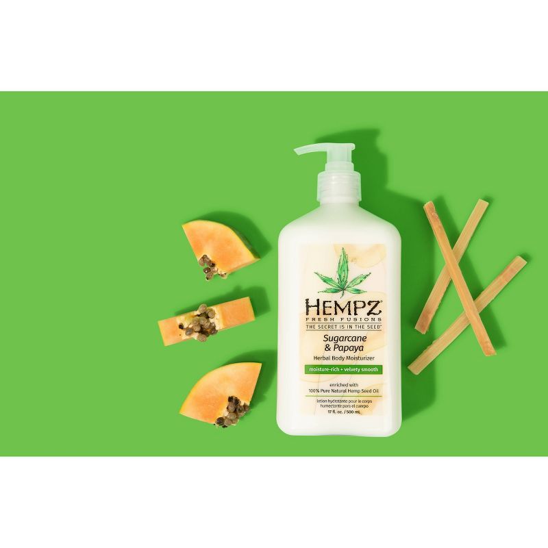 Hempz Sugarcane Sugarcane and Papaya Herbal Body Moisturizer - 17 fl oz