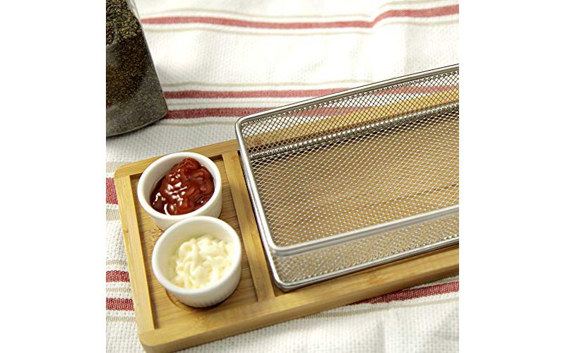 Spectrum Bloom Arched 2-Tier Steel Fruit Server - Satin Nickel