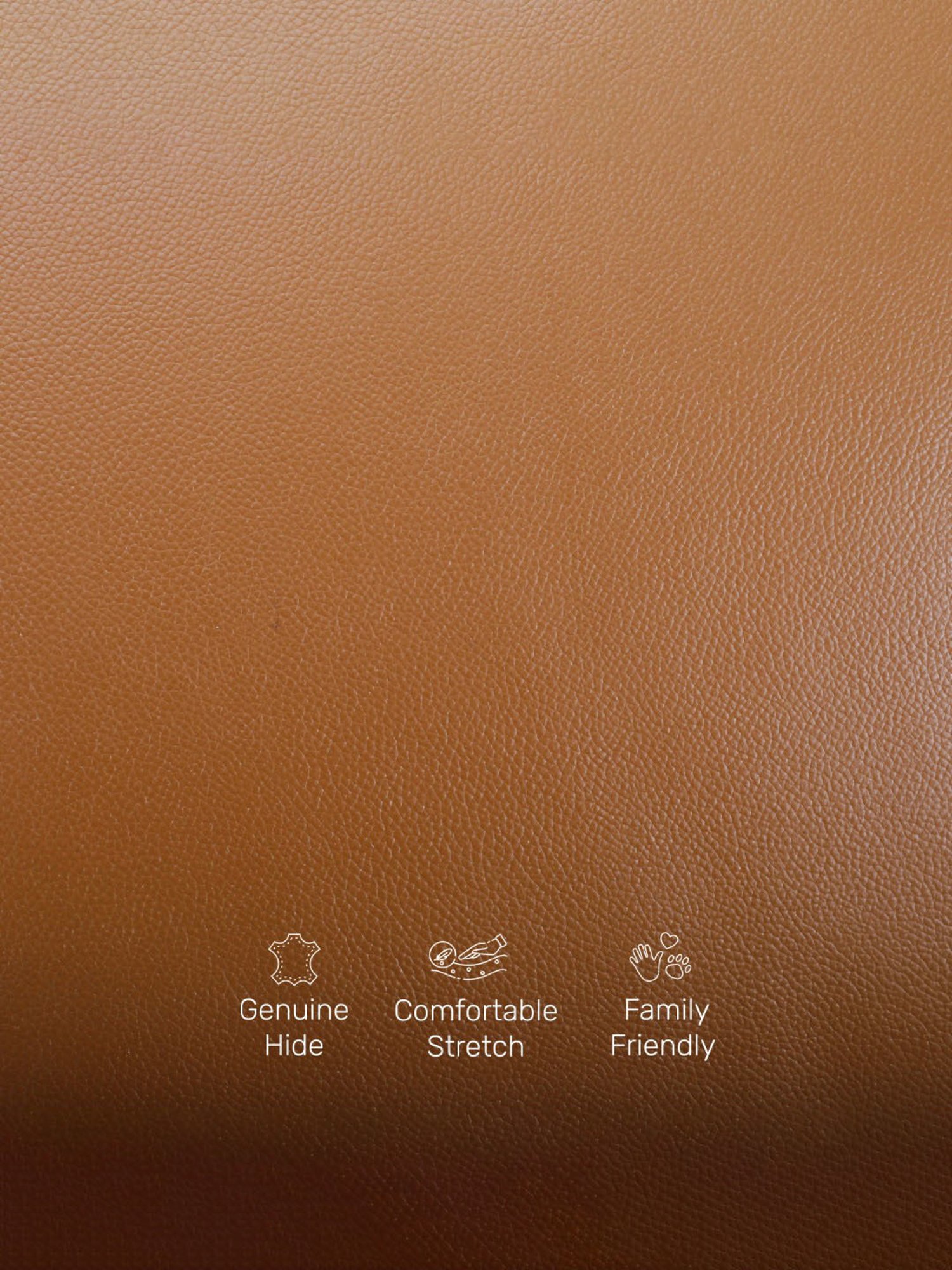 Durian Sanford Contemporary Tan Brown Leather 2 Seater Sofa