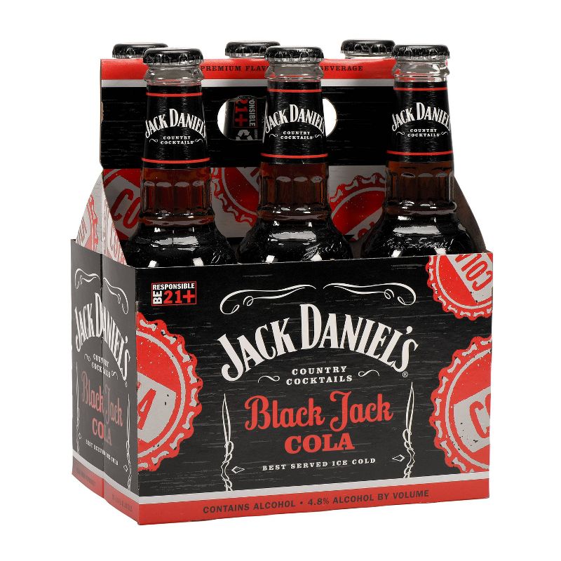 Jack Daniel's BlackJack Cola Country Cocktails - 6pk/10 fl oz Bottles