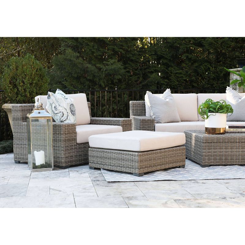 Oakley 5pc Deep Seating Set with Sunbrella - Canopy Home and Garden