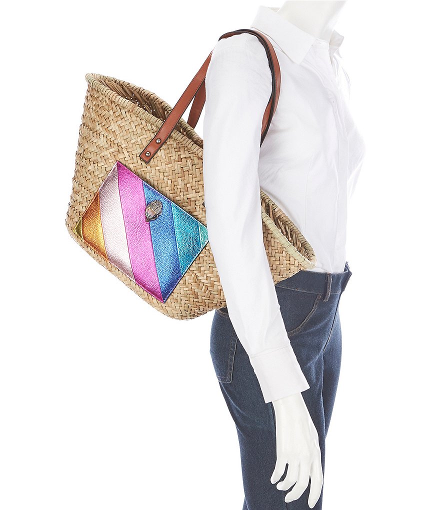 Kurt Geiger London Kensington Llama Straw Basket Bag