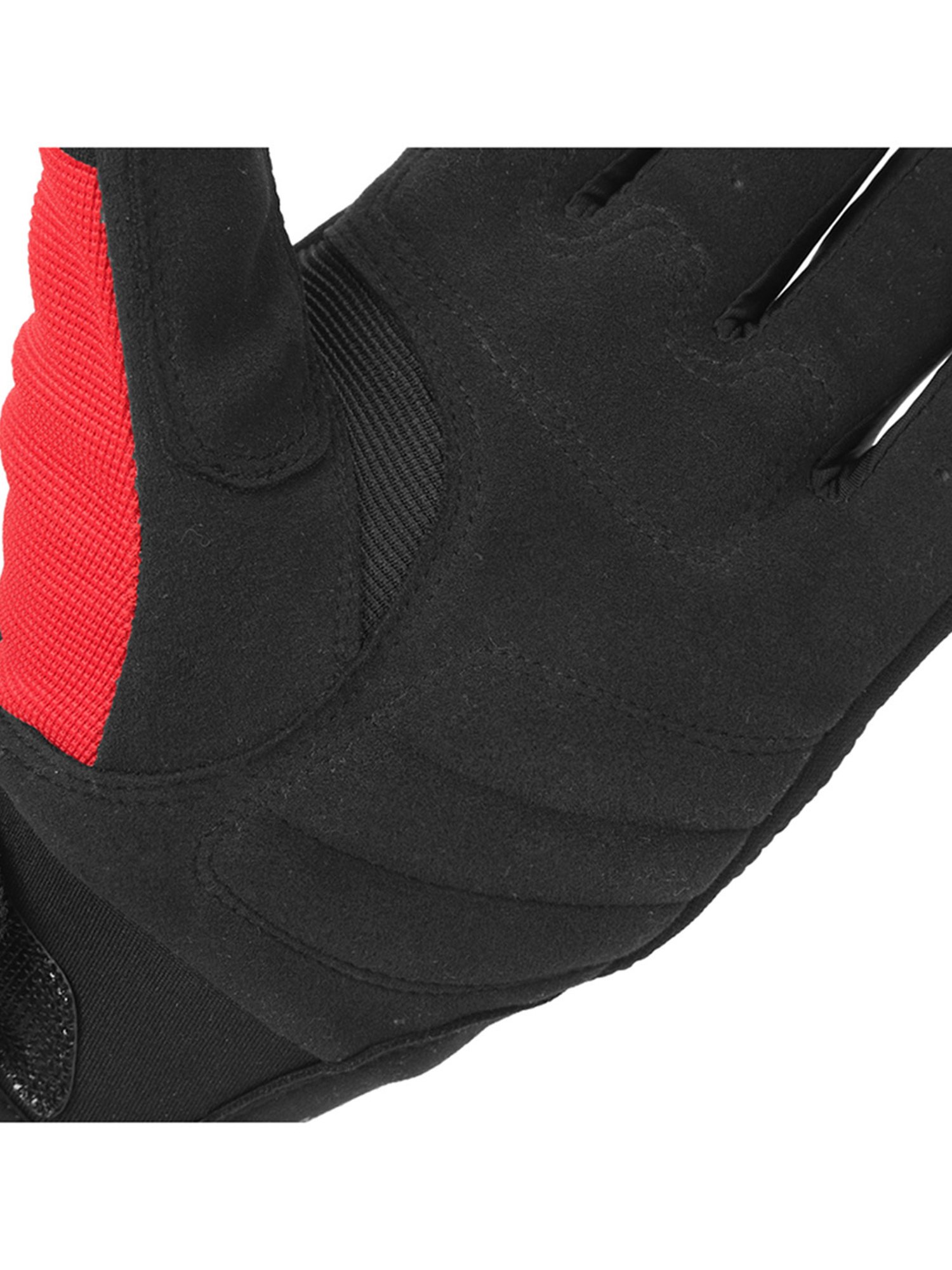 Royal Enfield Red Textured Urban Hustler V2 Riding Gloves - L