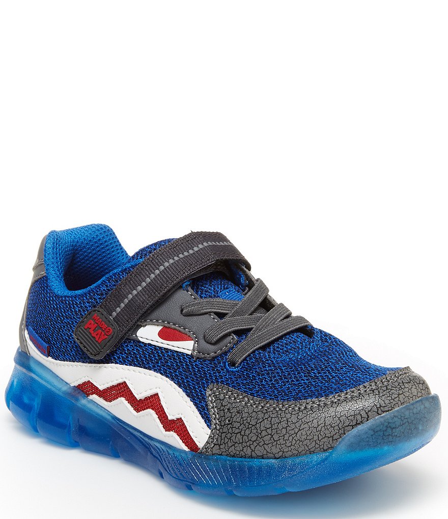 Stride Rite Boys' Lighted Shark Made2Play Washable Sneakers (Youth)