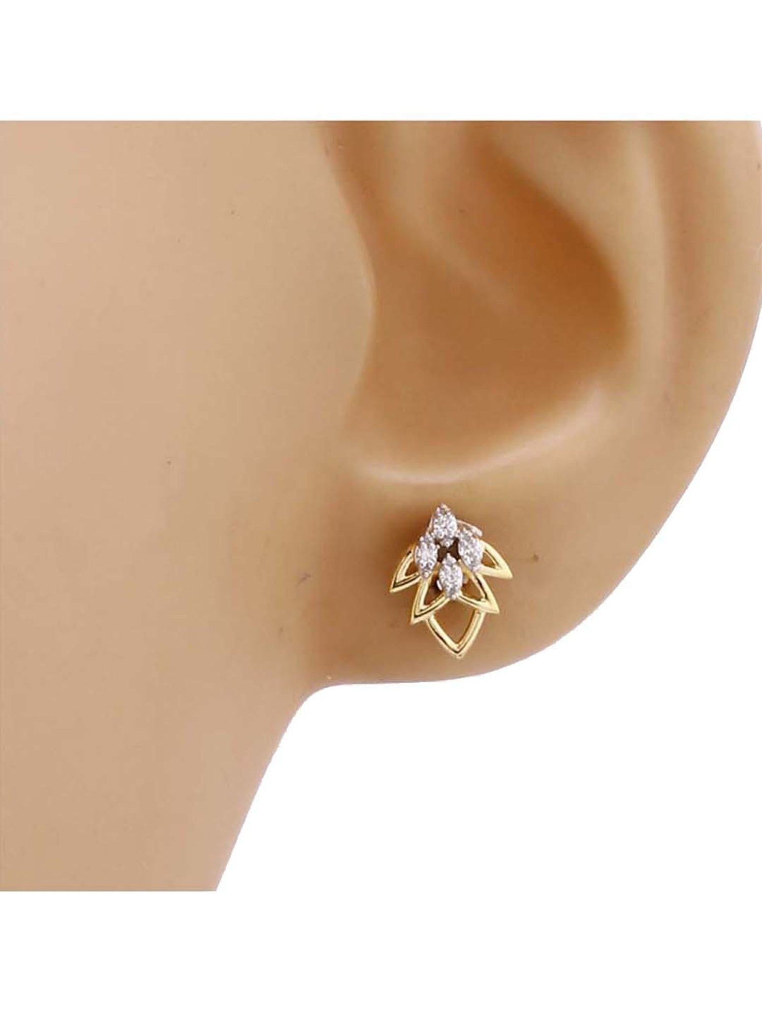 Waman Hari Pethe Jewellers 18k Gold & Diamond Earrings for Women