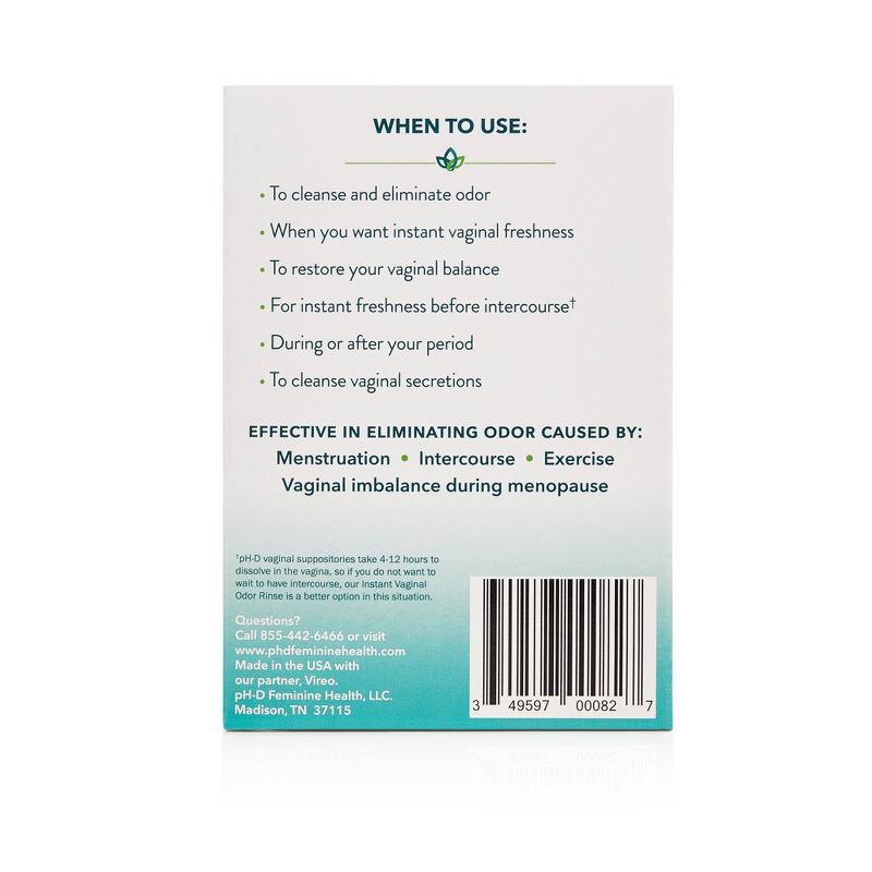 pH-D Feminine Health Boric Acid Instant Vaginal Odor Rinse - 3 fl oz