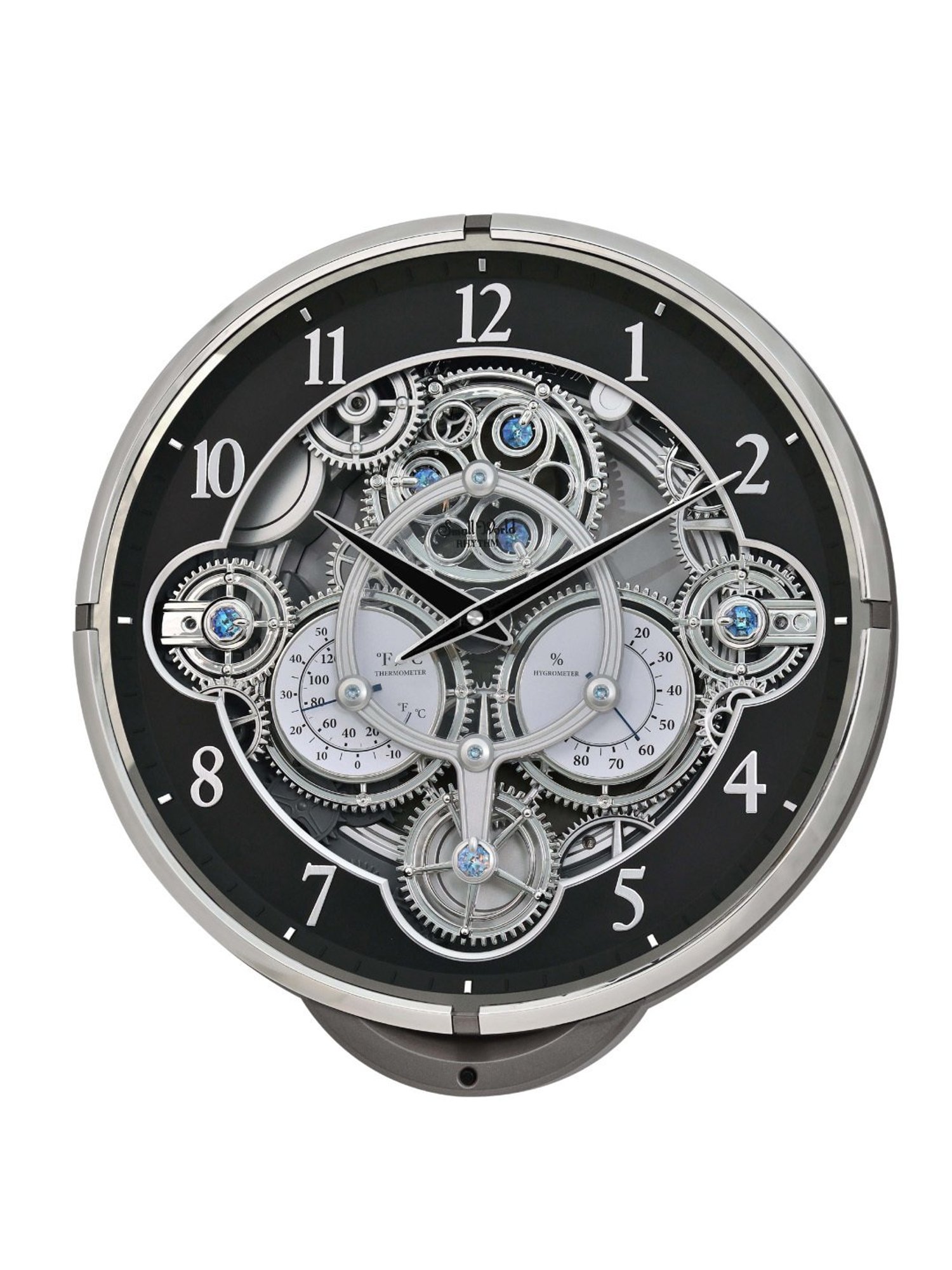 Braun Black Classic Large Analog Wall Clock With Silent Sweep Movement