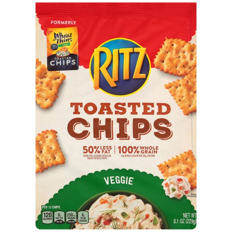 Wheat Thins Toasted Chips - Garden Valley Veggie - 8.1oz