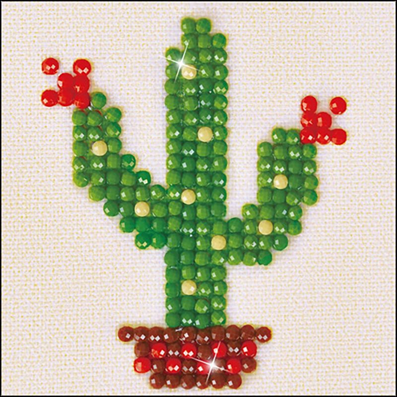 Diamond Dotz Diamond Embroidery Facet Art Kit 3"X3"-Texas Bloom W/Frame