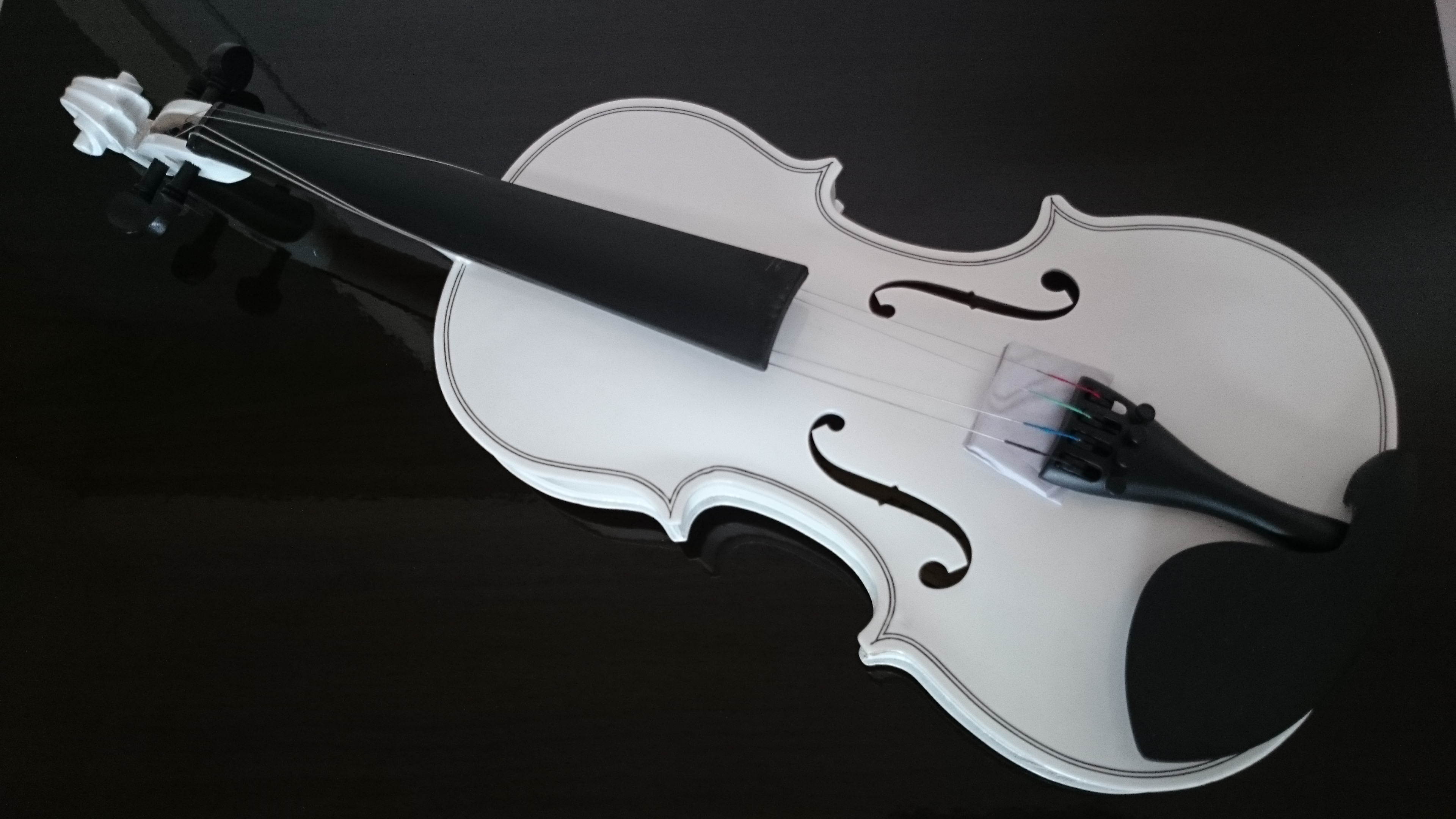 Student Acoustic Violin Full 1/2 Maple Spruce with Case Bow Rosin White Color