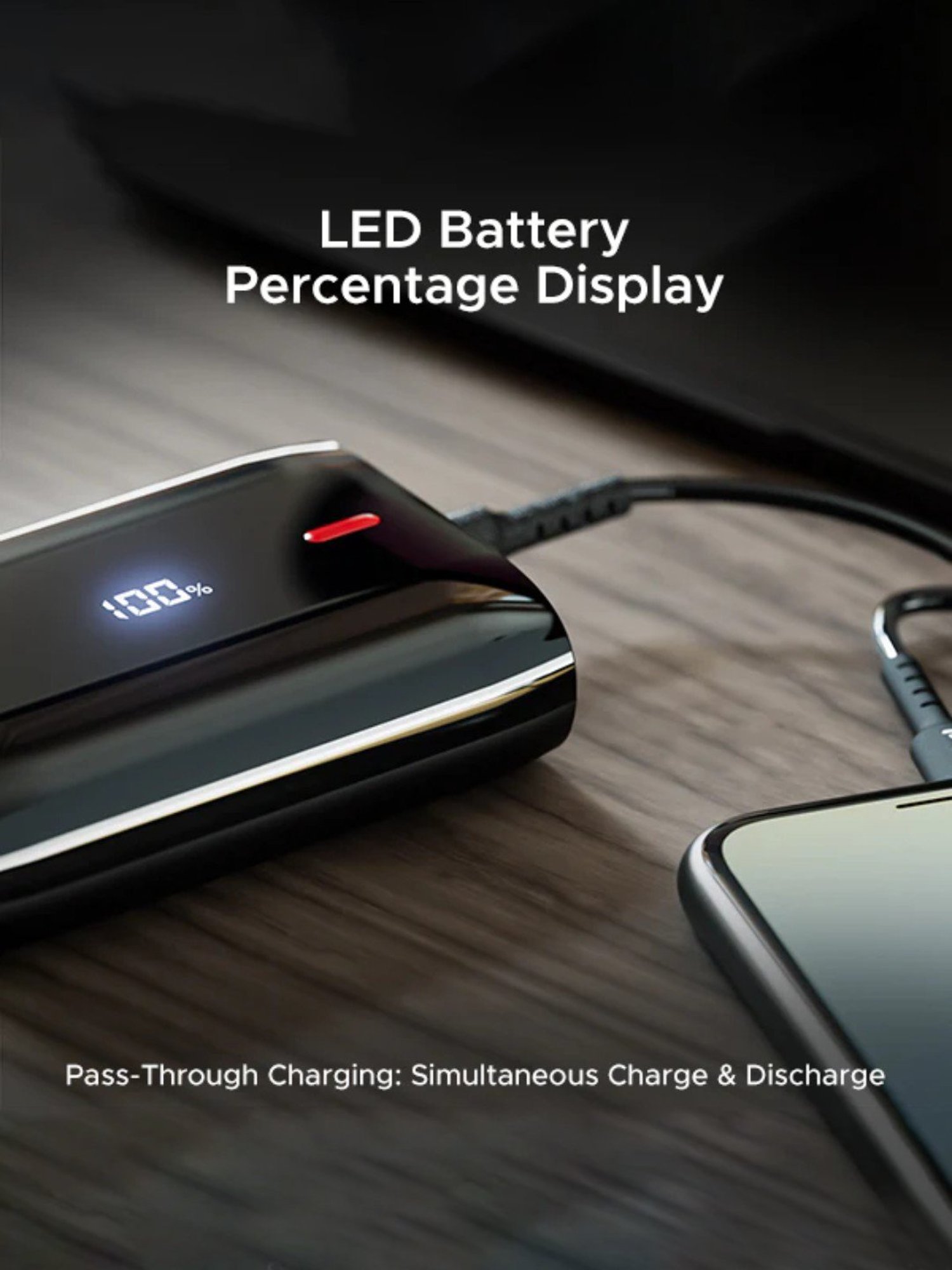 Boat EnergyShroom PB300 Air 10000mAh Powerbank With 2-Way 22.5W Fast Charging (Black)