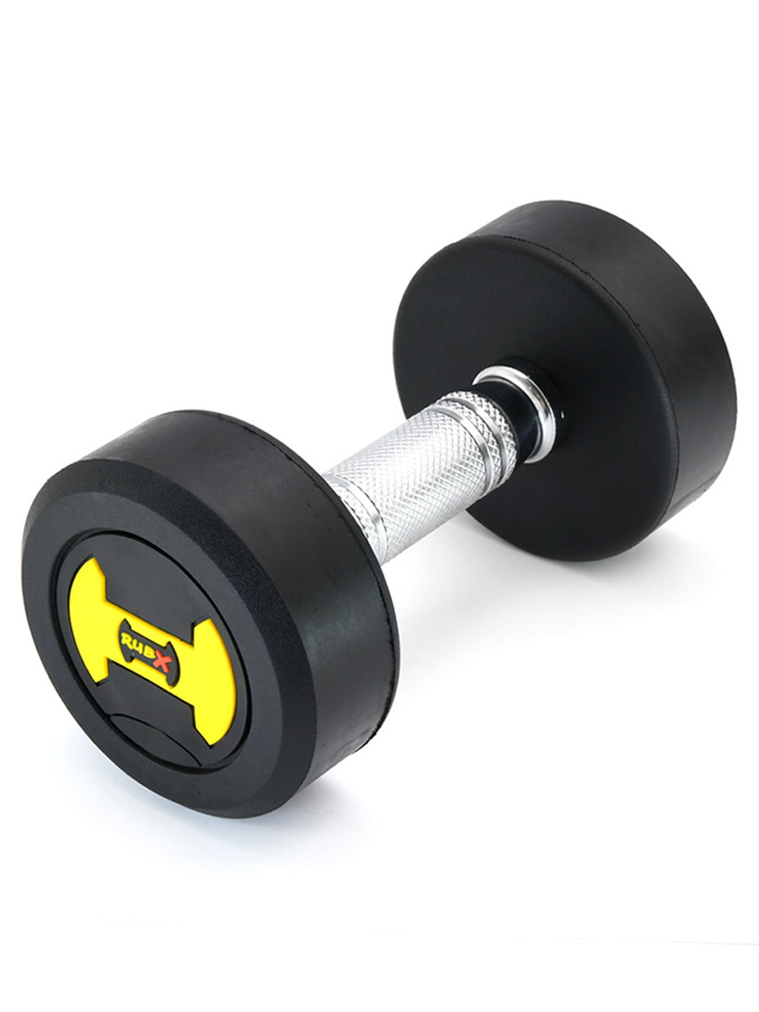 RUBX Rubber Coated Professional Round Dumbbells (Sold in Pair) (10 Kg x 2pc (Total = 20 kg))