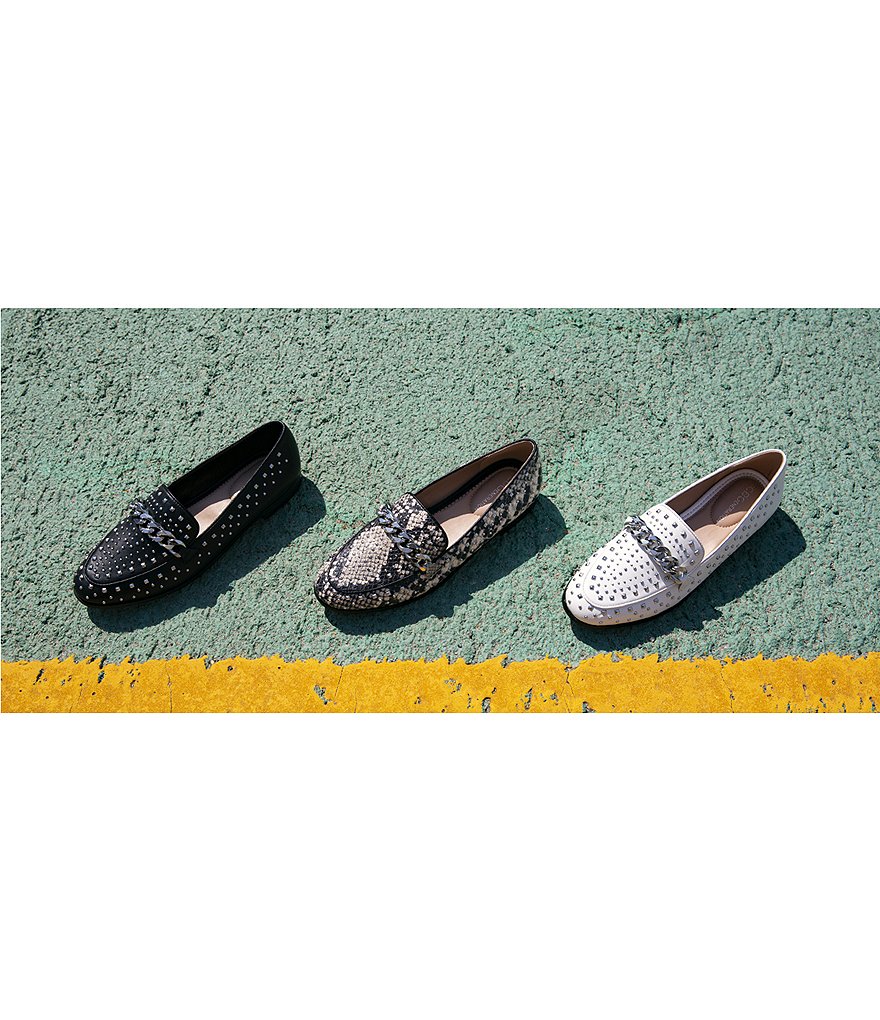 BCBGeneration Zelina Studded Leather Loafers