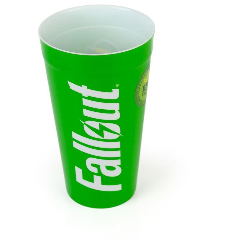 Just Funky Fallout Vault Boy "Four Leaf Clover" Perk 16oz Plastic Cup