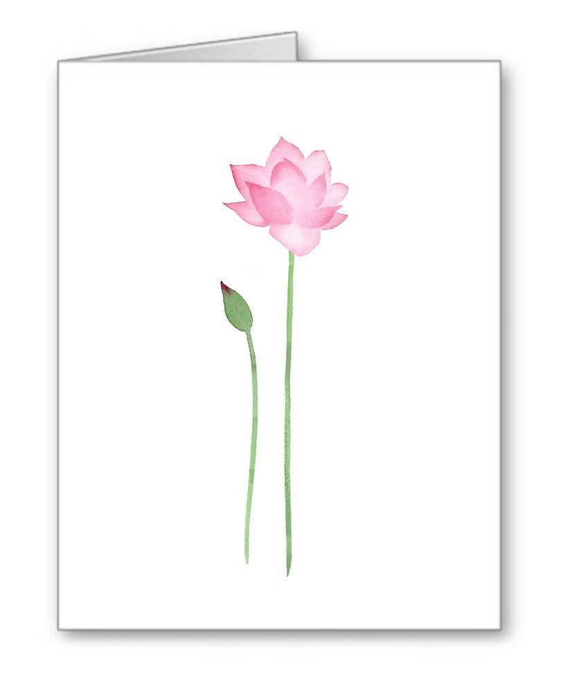 Lotus Blossom - Set of 10 Note Cards With Envelopes