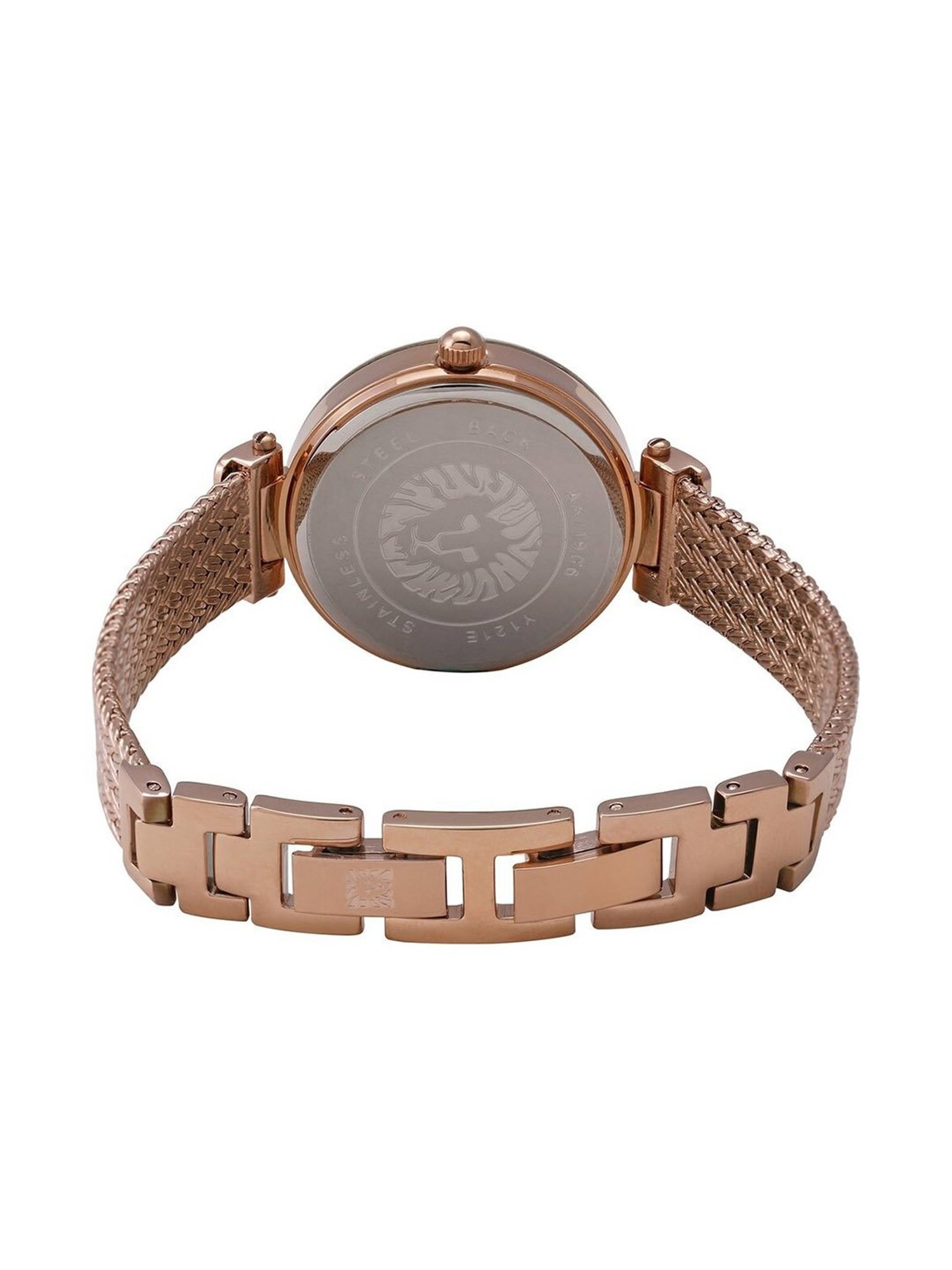 Anne Klein NDAK1906RGRG Crystals Analog Watch for Women