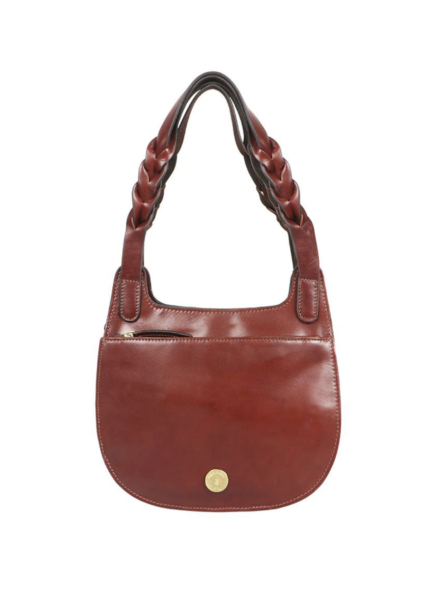 Hidesign EI Preserve 04 Tan Leather Solid Hobo Shoulder Handbag