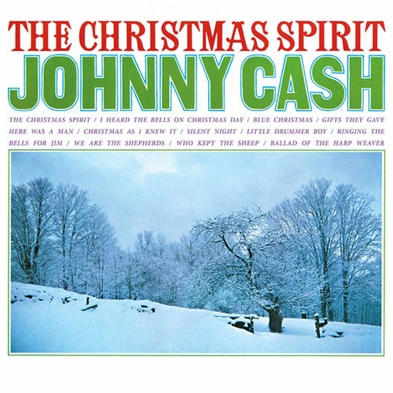 Johnny Cash The Christmas Spirit 180g LP (Translucent Blue Vinyl)