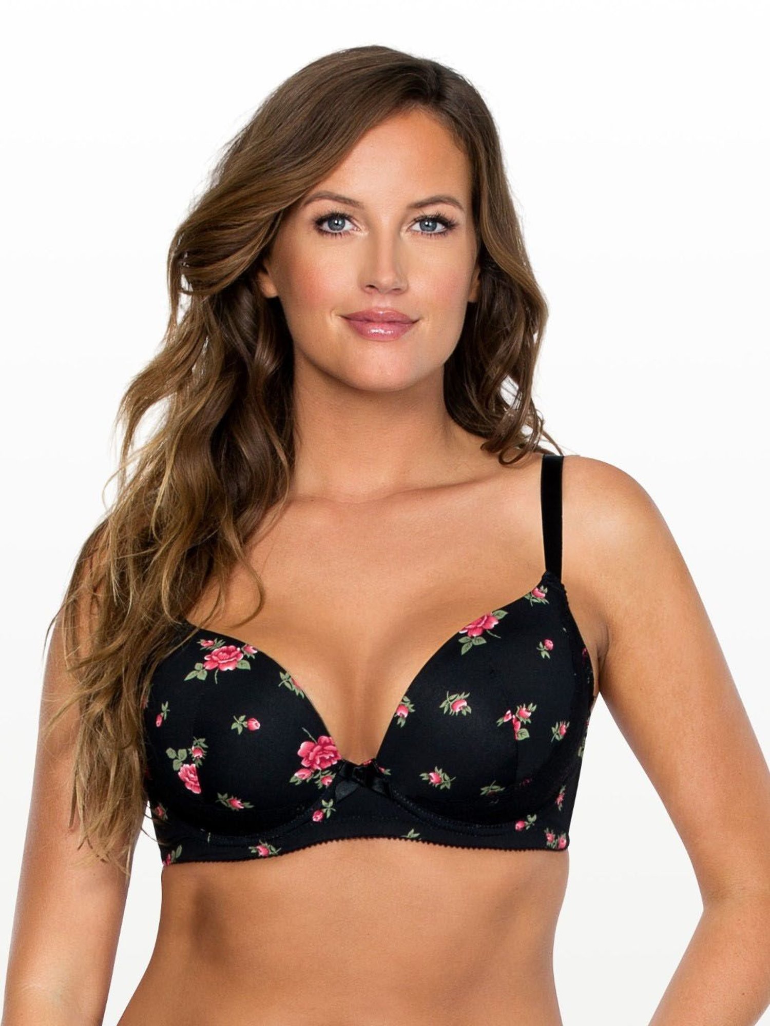 PARFAIT Black Under Wired Padded Plunge Bra