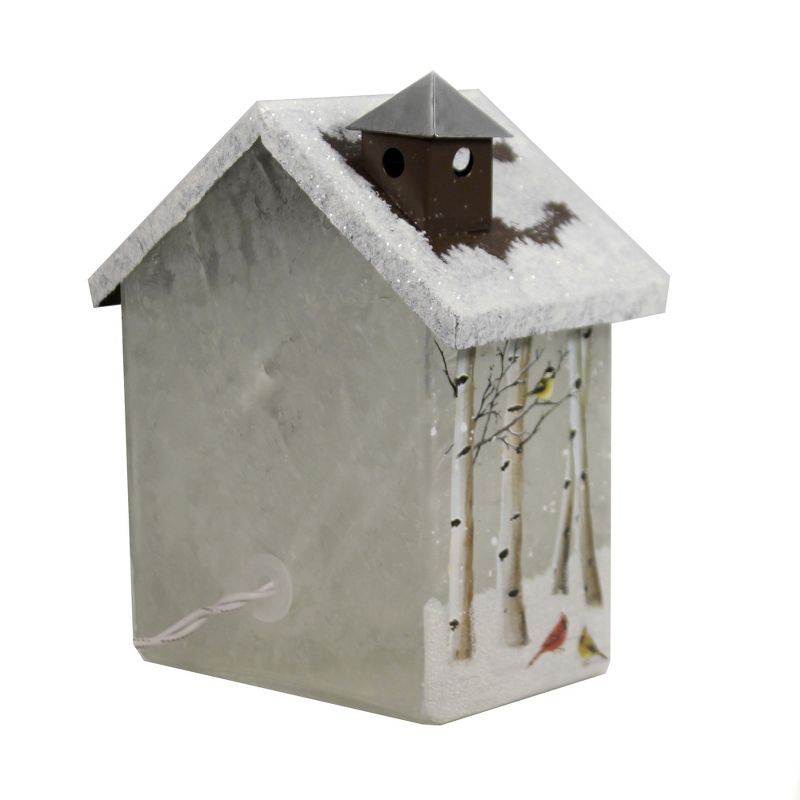 Stony Creek 6.5" Birch & Friends Sm Glass House Snowman Deer Bunny  -  Novelty Sculpture Lights