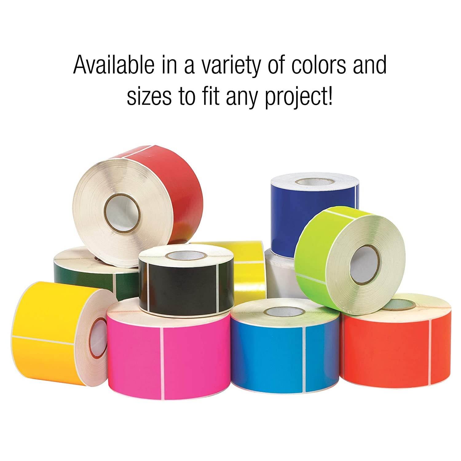 Tape Logic Inventory Rectangle Label, 5" L x 3" W, Fluorescent Pink, Roll of 500 (DL632K)