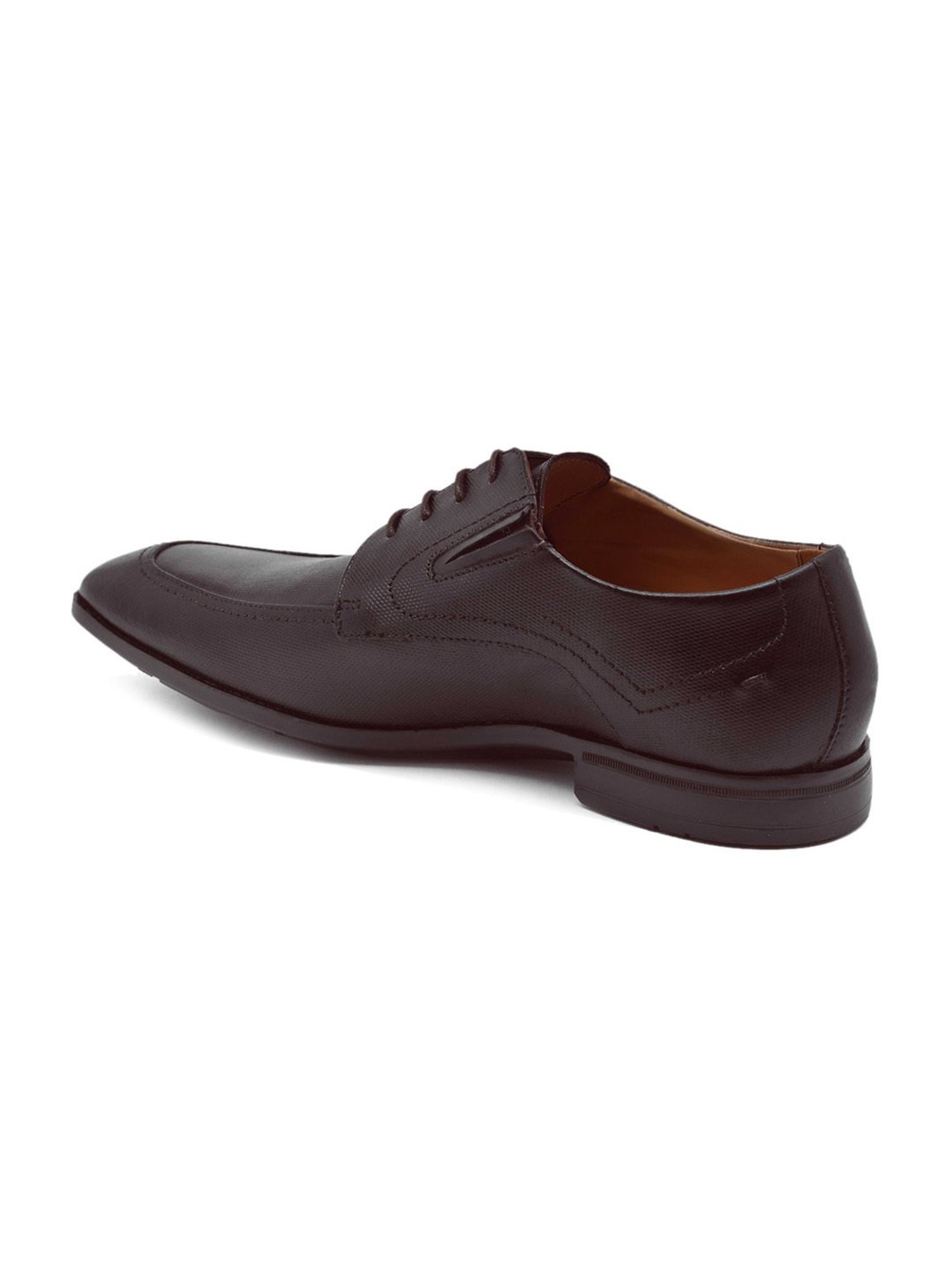 Ruosh Men's Brown Derby Shoes