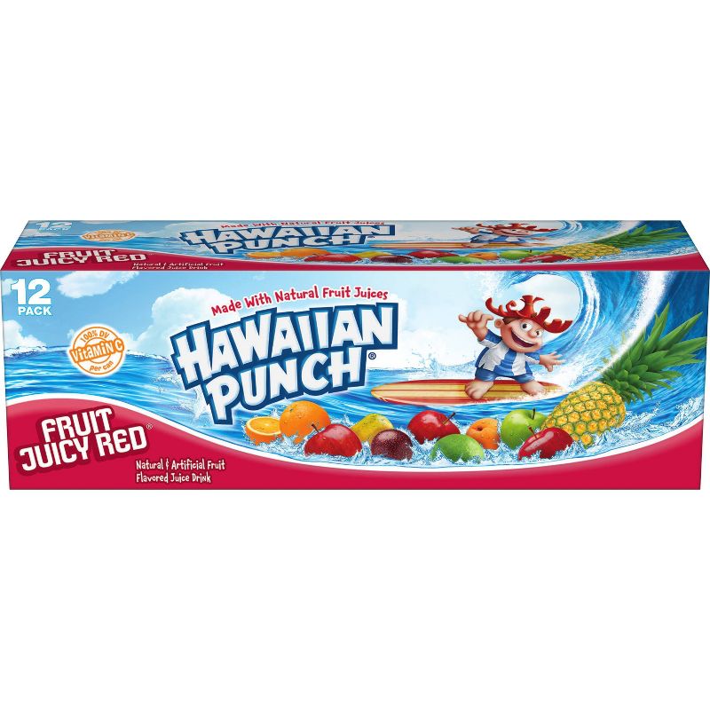 Hawaiian Punch Fruit Juicy Red - 12pk/12 fl oz Cans