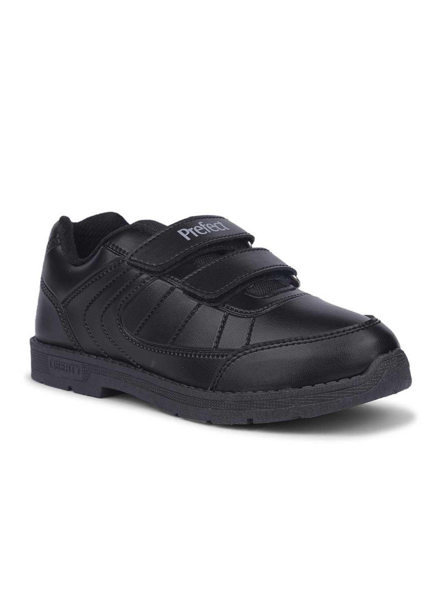 Prefect By Liberty Kids Black Velcro Shoes