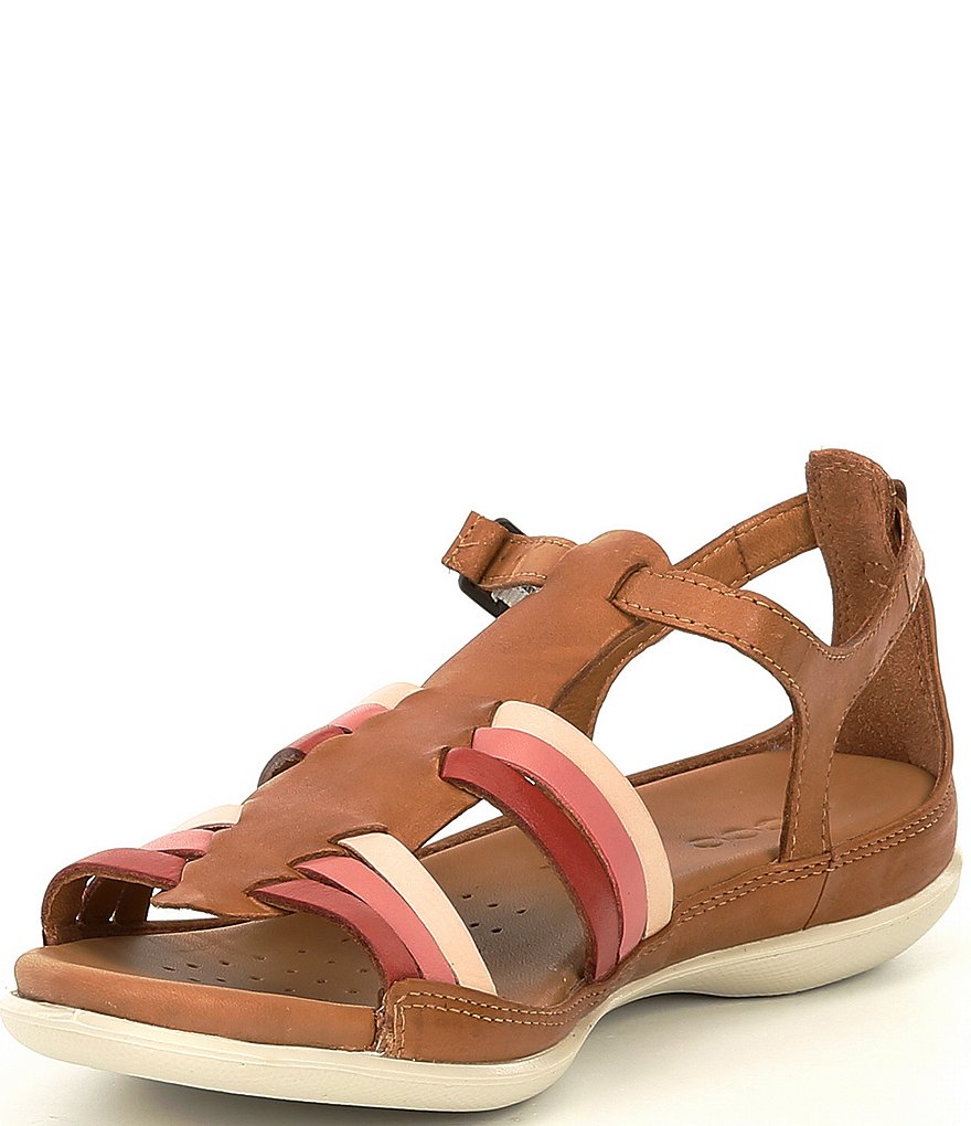 ECCO Flash Suede Leather Strap Sandals