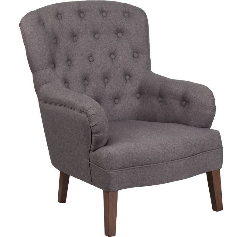 Hercules Arkley Tufted Armchair Gray - Riverstone Furniture