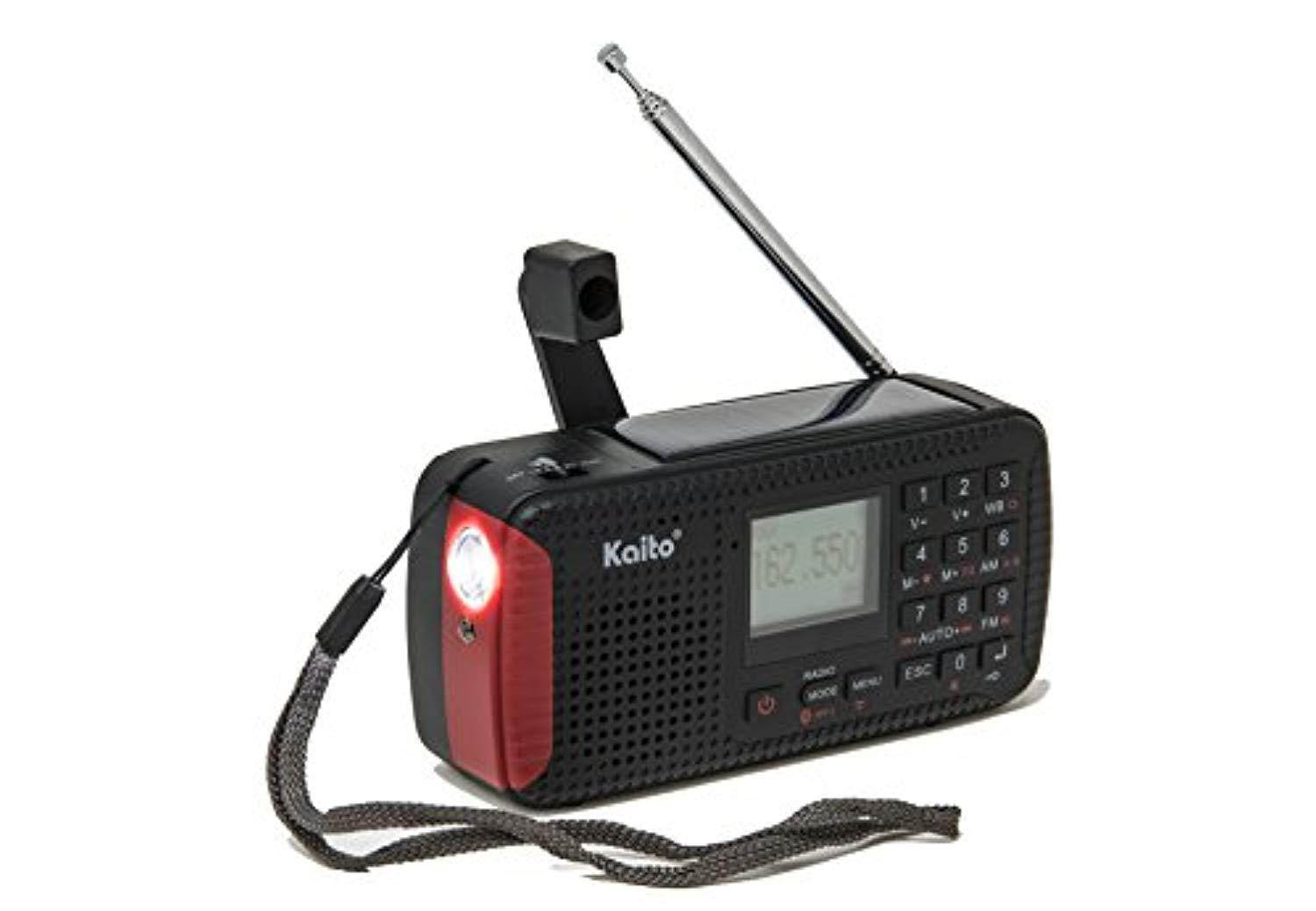 kaito ka680 pocket digital am/fm noaa weather emergency radio with locationspecific public emergency alert, bluetooth, mp3 player & recorder