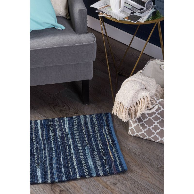 20"x34" Medallion Accent Kitchen Rug Blue - Threshold™
