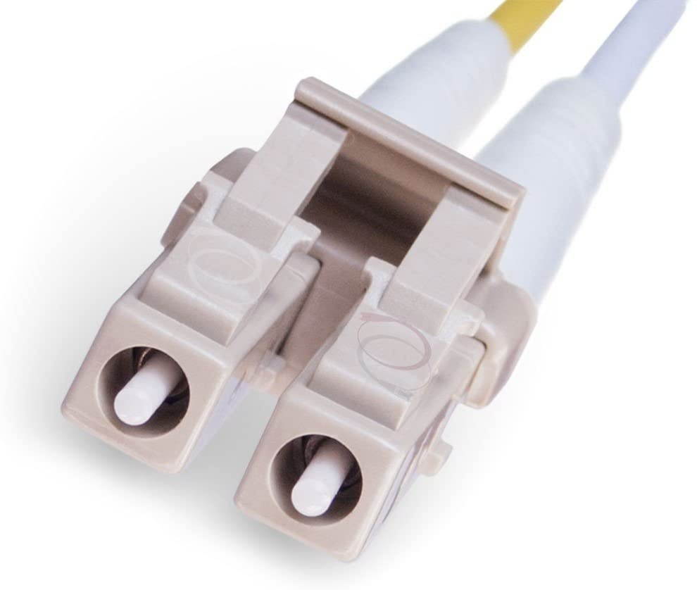 FiberCablesDirect - 15M OM3 LC LC Fiber Patch Cable | Indoor/Outdoor 10Gb Duplex 50/125 LC to LC Multimode Jumper 15 Meter (49.21ft) | Length Options: 0.5M-300M | 1/10/40/100g sfp 10gbase lc-lc ofnr