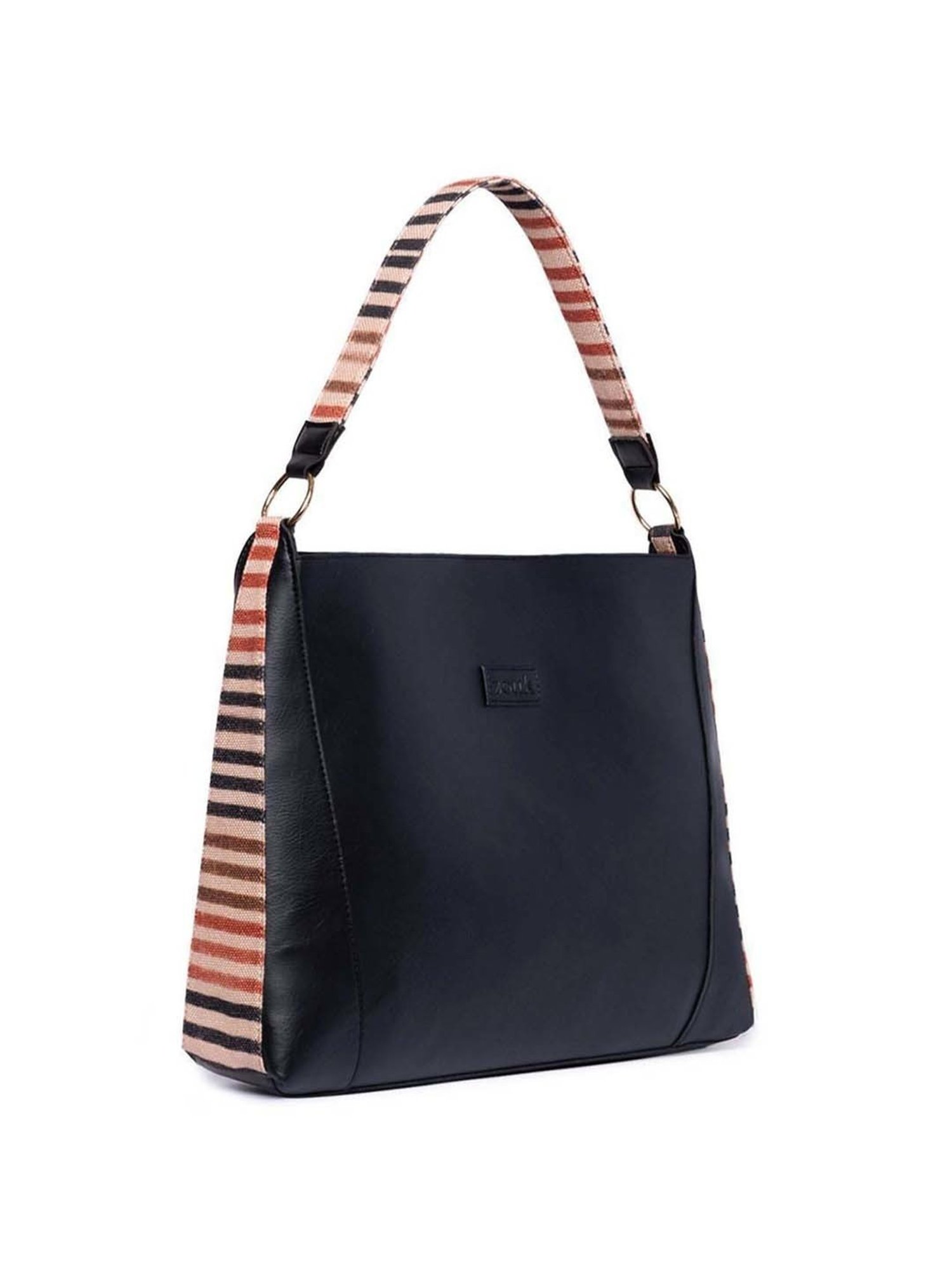 ZOUK Multicolor Striped Large Tote Handbag
